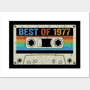 Best Of 1977 47th Birthday Gifts Cassette Tape Vintage Posters and Art